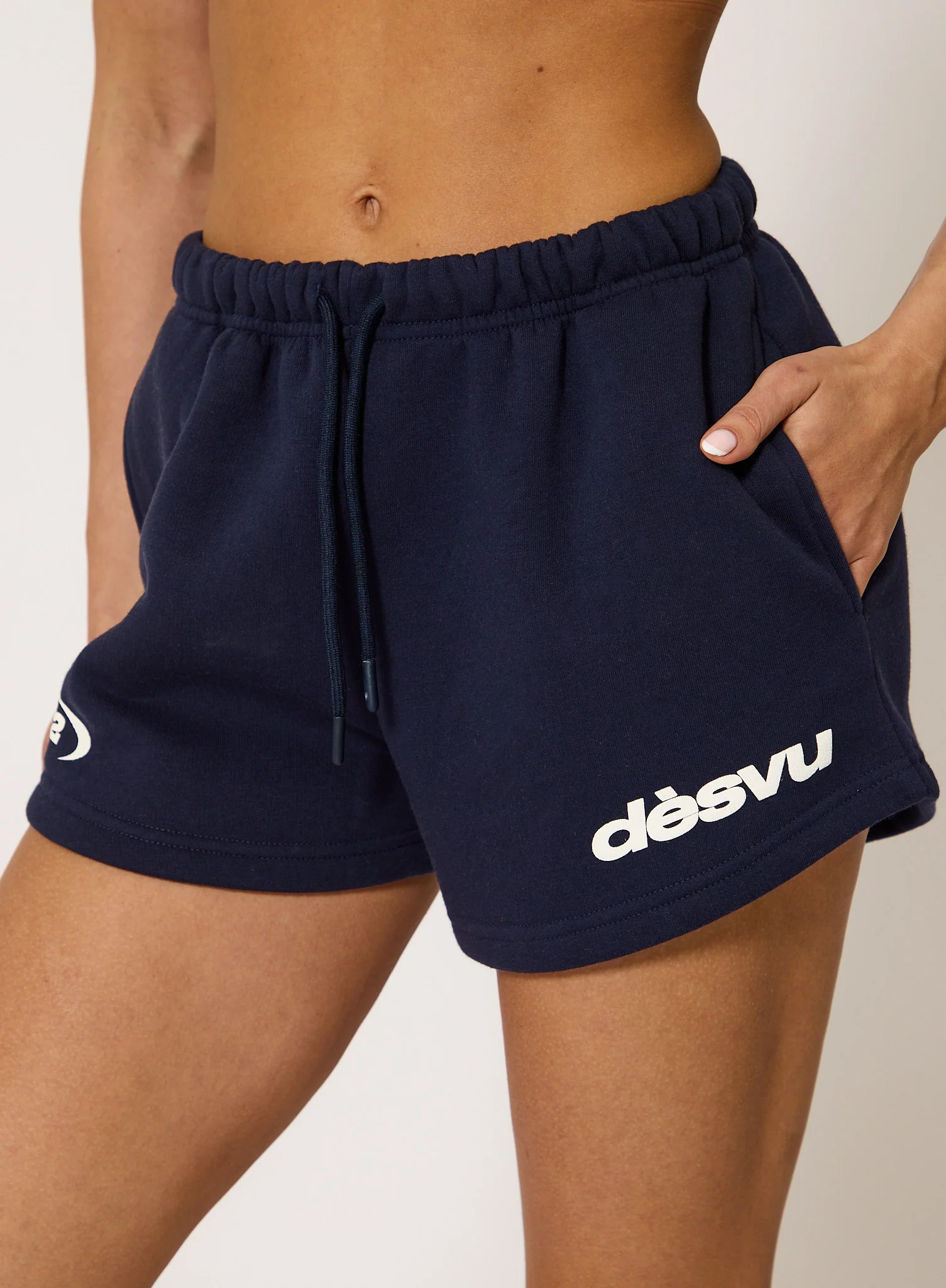 Polka Shorts - Navy